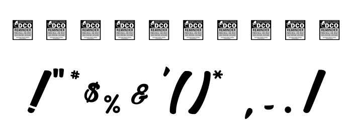 Sketch Light_PersonalUseOnly Font OTHER CHARS
