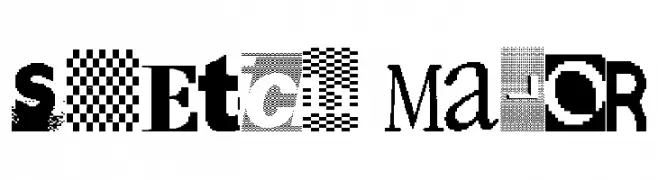 Sketch Major  Frei Schriftart Herunterladen