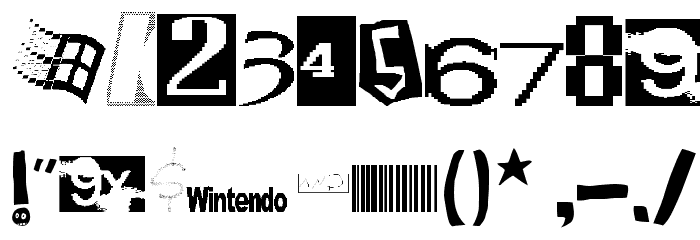 Sketch Major Font OTHER CHARS