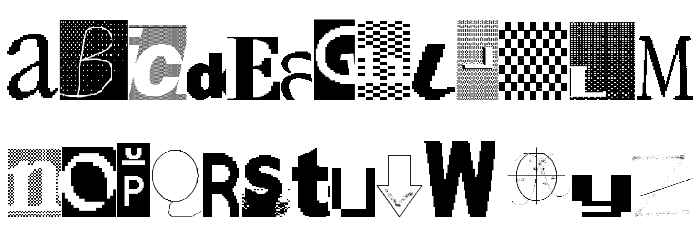Sketch Major Font LOWERCASE