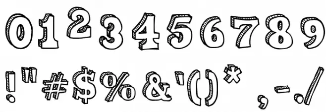 Sketch Match Font OTHER CHARS