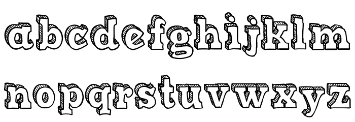 Sketch Match Font LOWERCASE