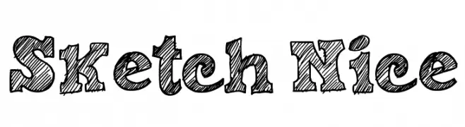 Sketch Nice  नि: शुल्क फ़ॉन्ट्स डाउनलोड