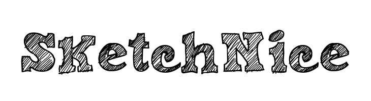 Sketch Nice  les polices de caractères gratuit tlcharger