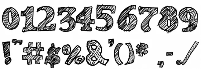 Sketch Nice Font OTHER CHARS