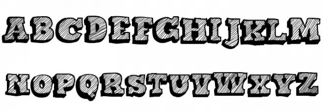 Sketch Nothing Caratteri MAIUSCOLE