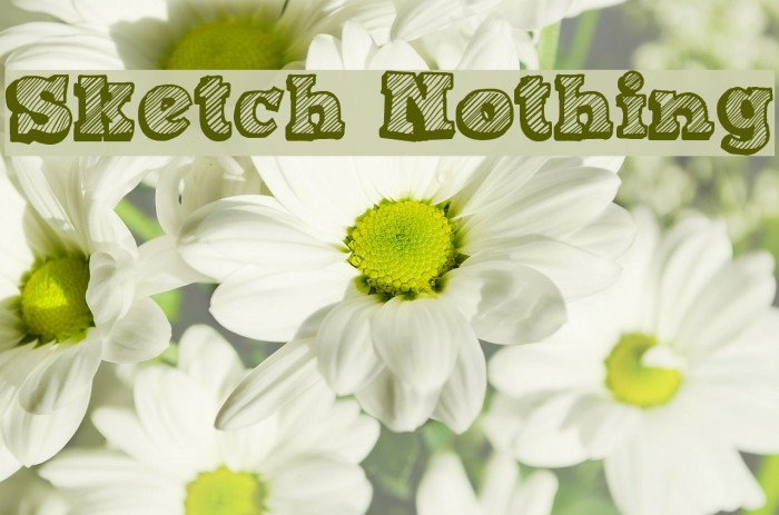 Sketch Nothing フォント examples