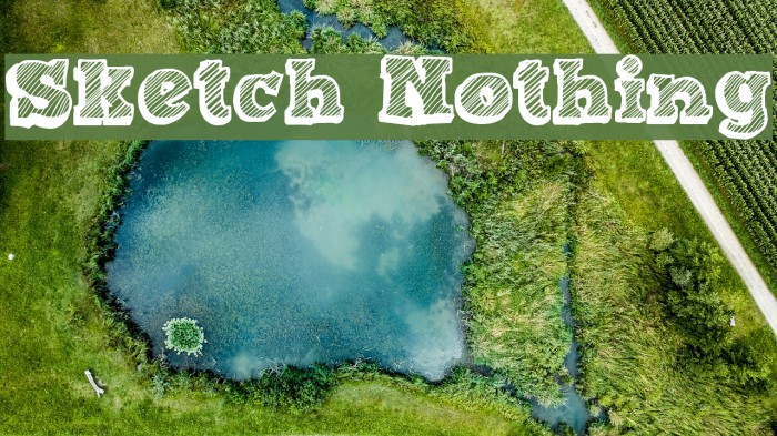 Sketch Nothing フォント examples