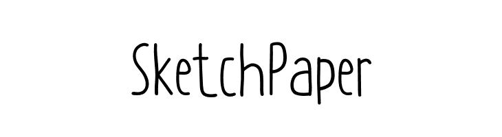 Sketch Paper  フリーフォントのダウンロード