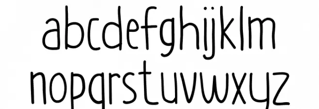 Sketch Paper Font LOWERCASE