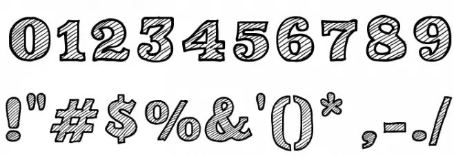 Sketch Script Cool Font OTHER CHARS