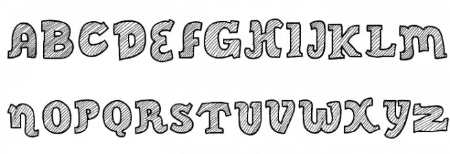 Sketch Script Cool Polices MAJUSCULES
