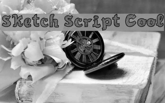 Sketch Script Cool Font examples