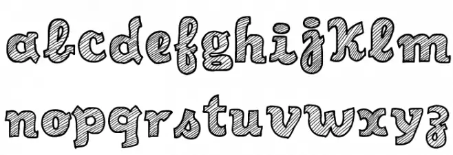 Sketch Script Cool 字体 小写