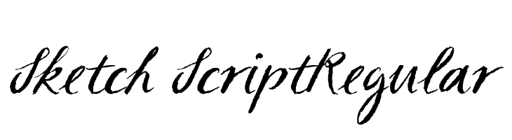 Sketch ScriptRegular  Frei Schriftart Herunterladen