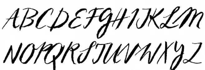 Sketch ScriptRegular Schriftart Groß
