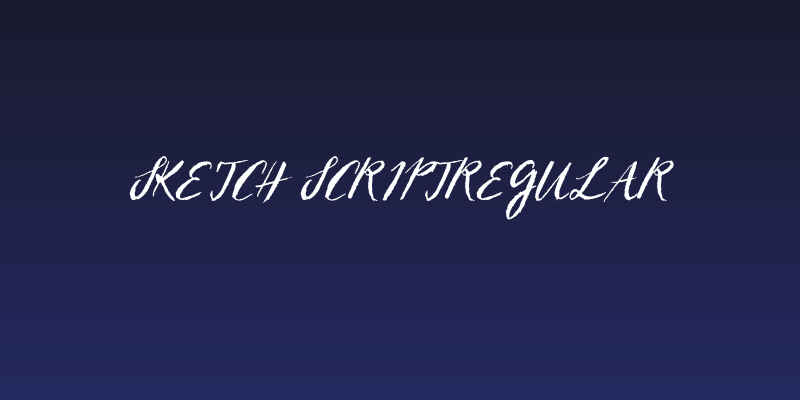 Sketch ScriptRegular Social Header