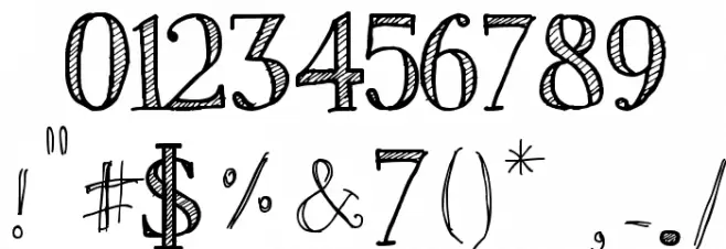 Sketch Serif Font OTHER CHARS