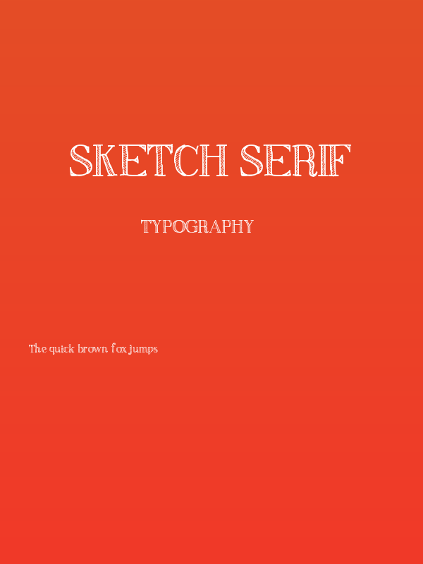 Sketch Serif Poster