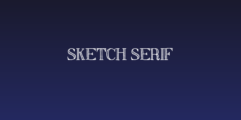 Sketch Serif Social Header