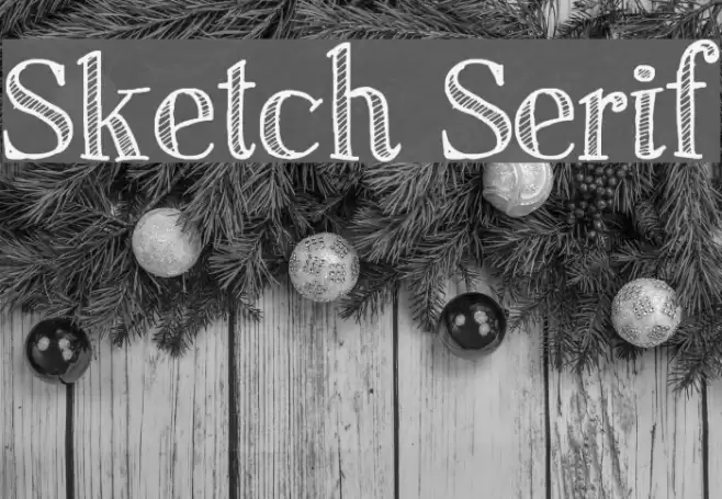 Sketch Serif Font examples