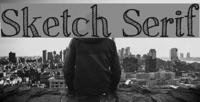 Sketch Serif Font examples