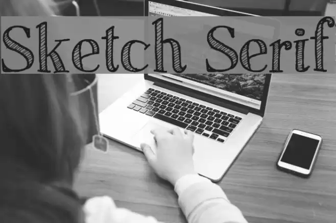 Sketch Serif Font examples