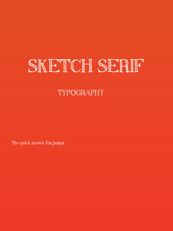 Sketch Serif Poster
