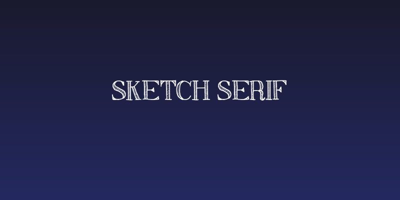 Sketch Serif Social Header