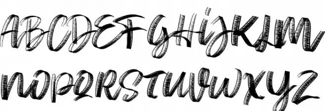 Sketch Time Regular خط أحرف كبيرة