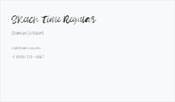 Sketch Time Regular Business Card