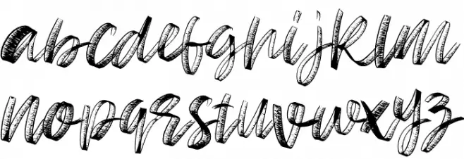 Sketch Time Regular Fonte MINÚSCULAS