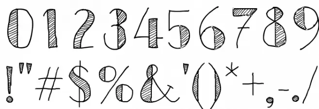 Sketch Toronto Font OTHER CHARS