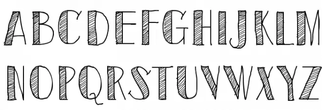 Sketch Toronto Schriftart Groß