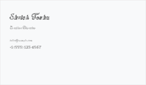 Sketch Toska Business Card