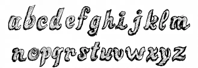 Sketch Toska Caratteri MINUSCOLO