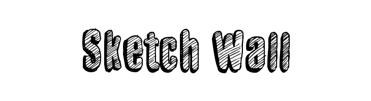 Sketch Wall  フリーフォントのダウンロード