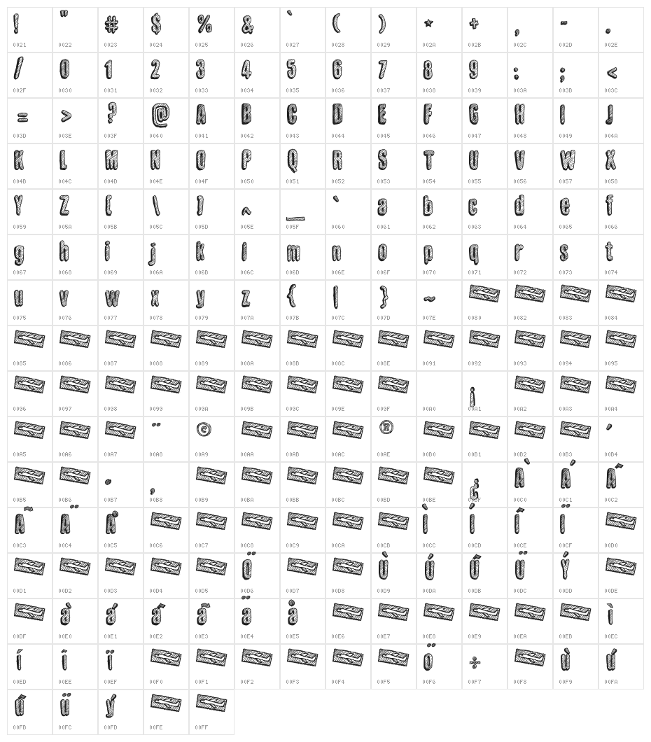 Sketch Wall Character Map