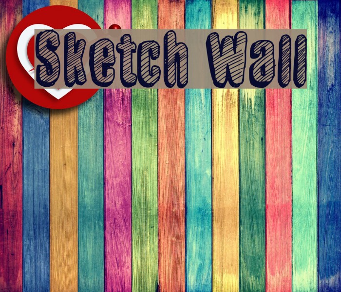 Sketch Wall Font examples