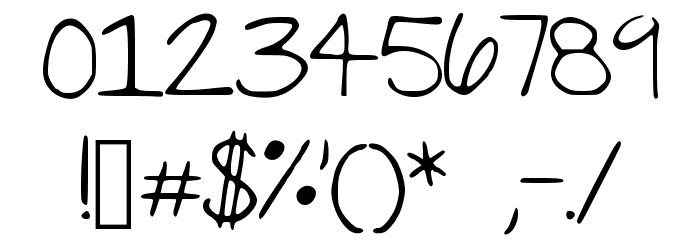 Sketch Font OTHER CHARS