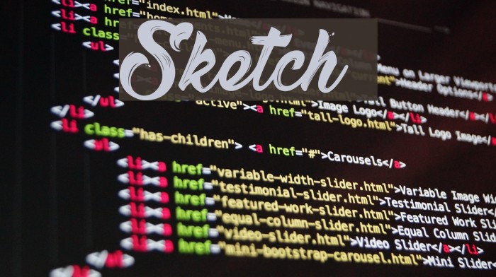 Sketch Font examples
