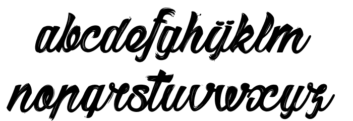 Sketch Font LOWERCASE