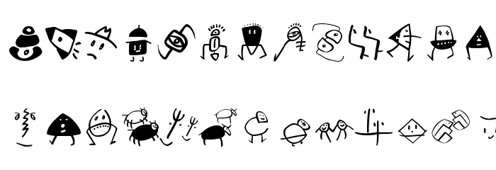 SketchBats Medium Font LOWERCASE
