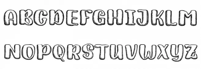 SketchBego Fonte MAIÚSCULAS