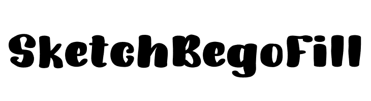 SketchBegoFill  Frei Schriftart Herunterladen