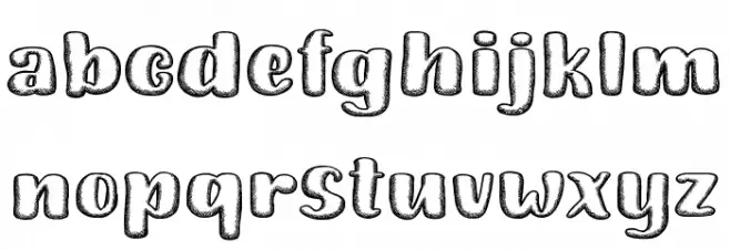 SketchBego फ़ॉन्ट लोअरकेस