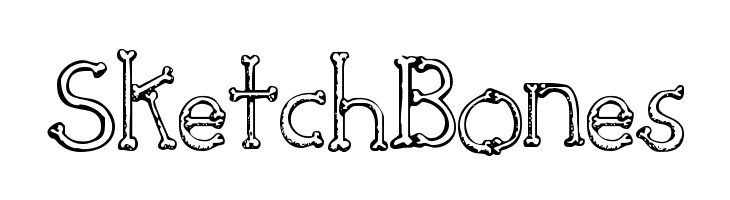 SketchBones  Free Fonts Download
