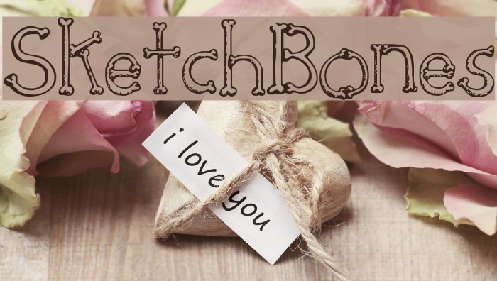 SketchBones Polices examples