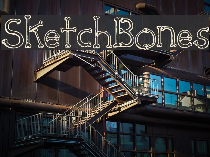 SketchBones Polices examples