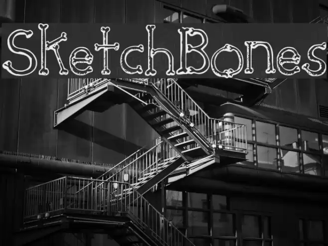 SketchBones Font examples